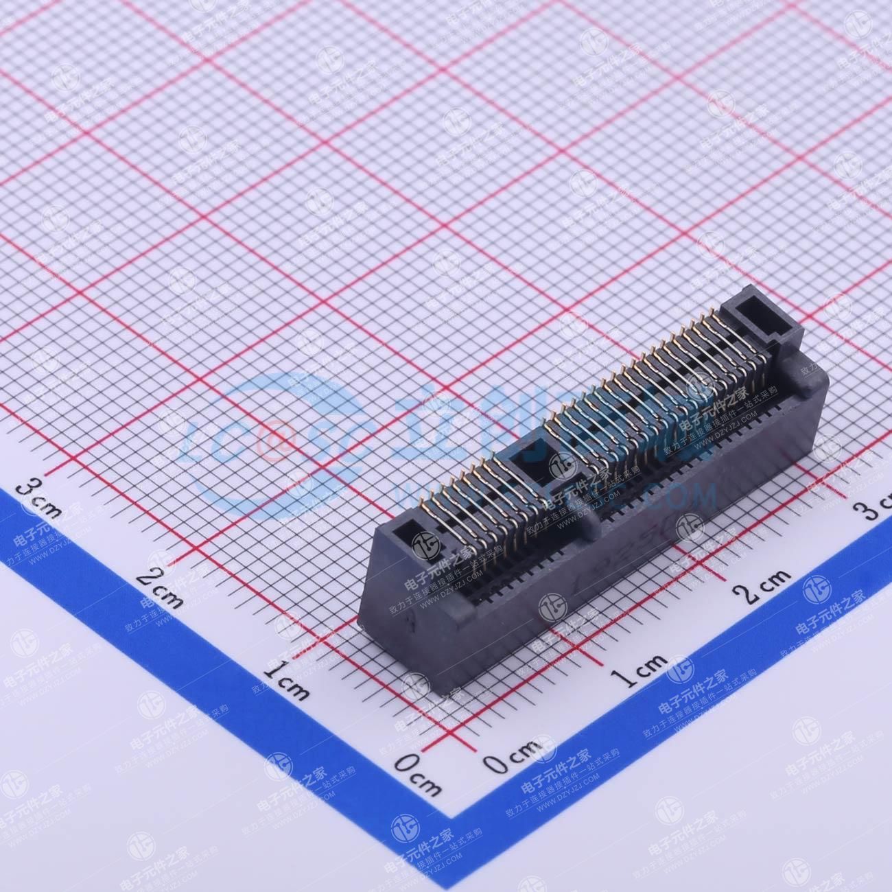 黑色 MINI PCIE 52P WIFI模块插座 物联网模块插座