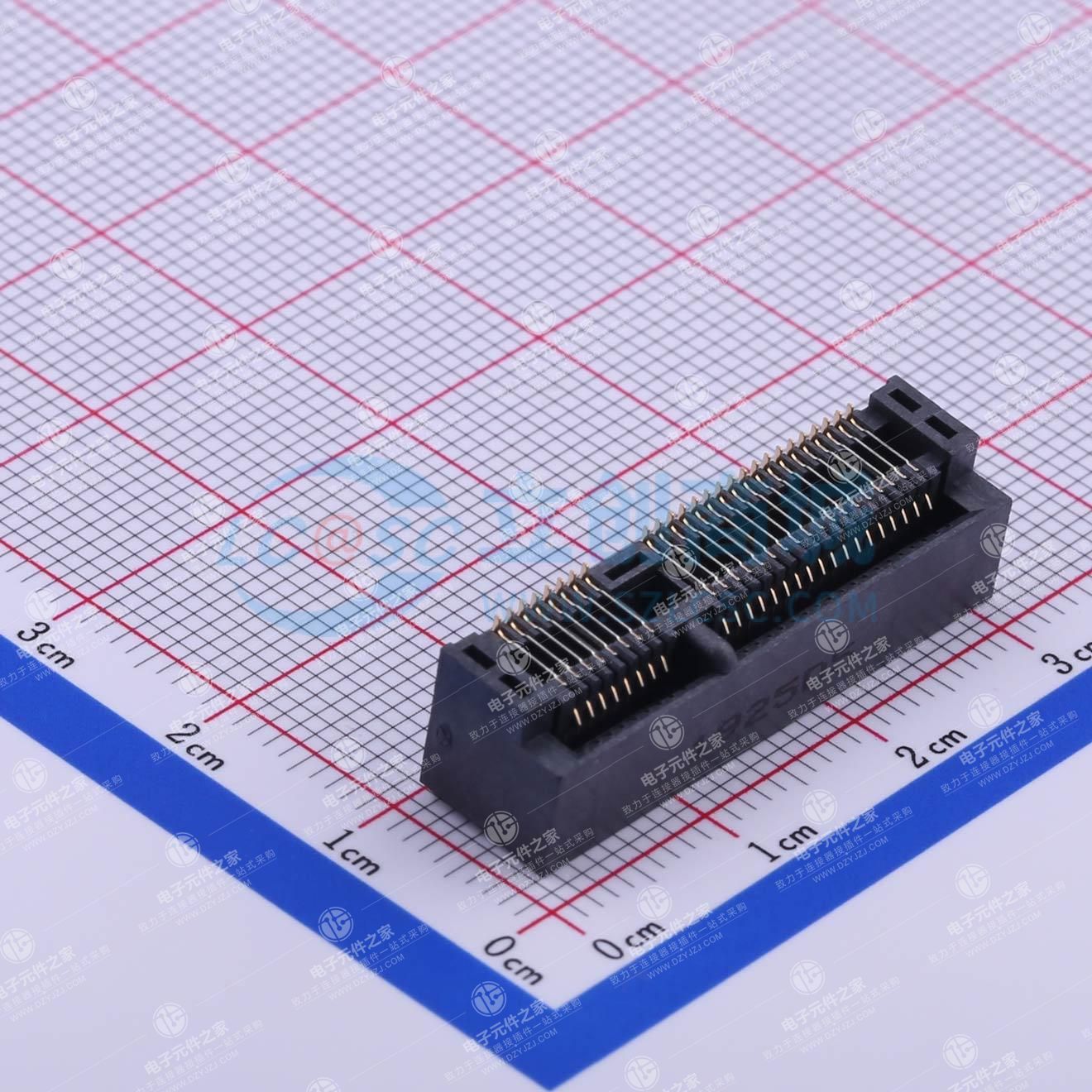 黑色 MINI PCIE 52P WIFI模块插座 物联网模块插座
