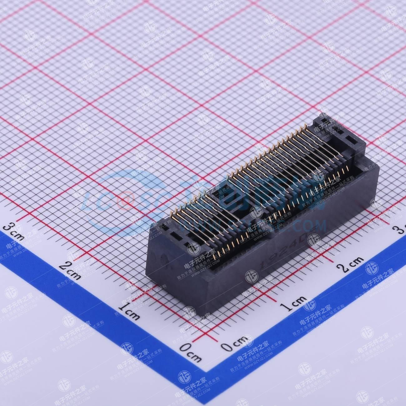 黑色 MINI PCIE 52P WIFI模块插座 物联网模块插座