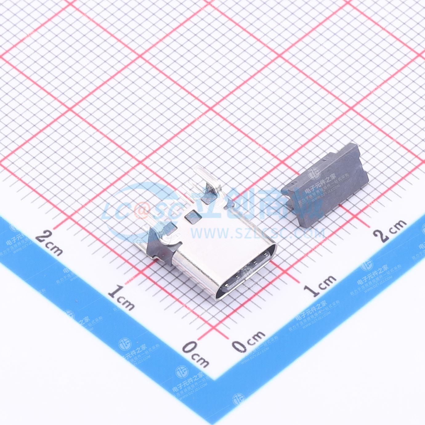 Type-C 母 直插