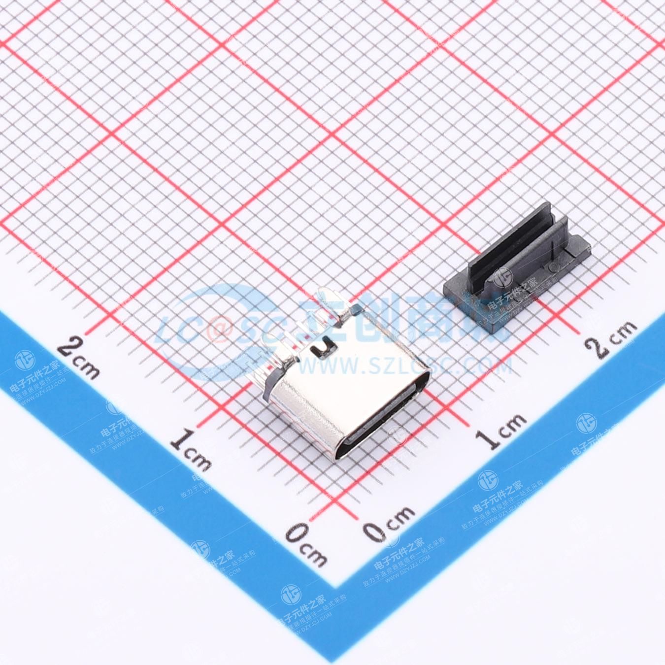 Type-C 母 直插
