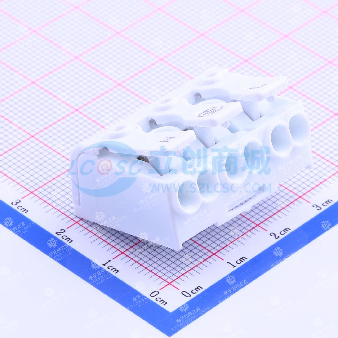 卡扣固定 1x3P 排数:1 每排P数:3