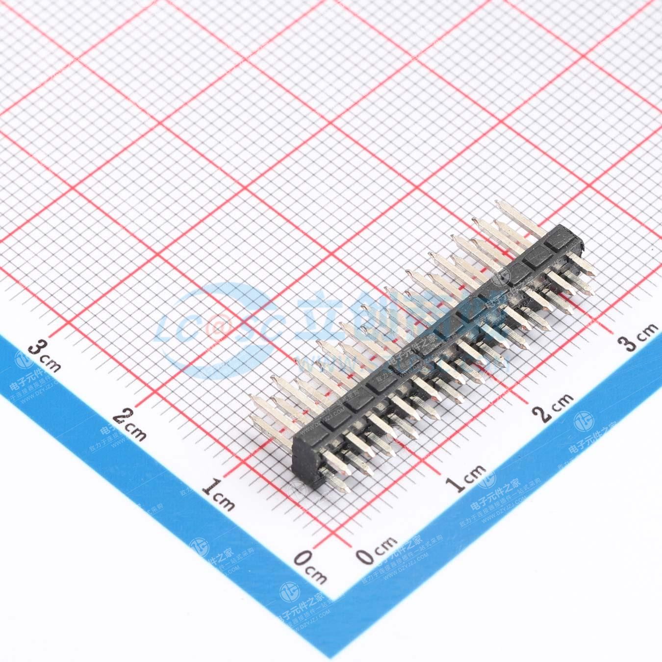 2x12P 间距:2.54mm 方针 直插