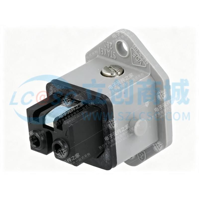 Belden 工业电源连接器 250V 灰色 面板安装 直向