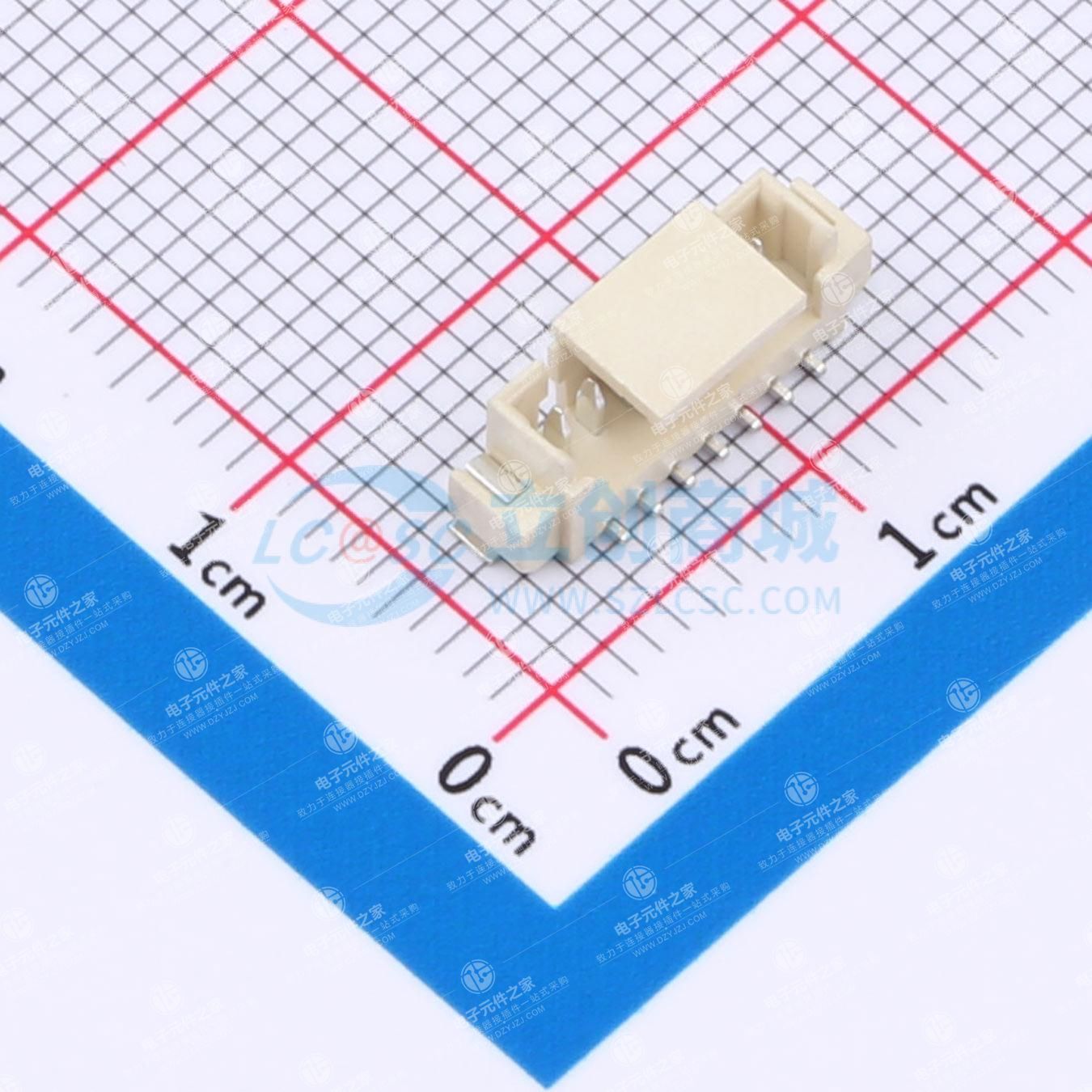 1x7P 间距:1.25mm 立贴 系列:PicoBlade(MX 1.25)