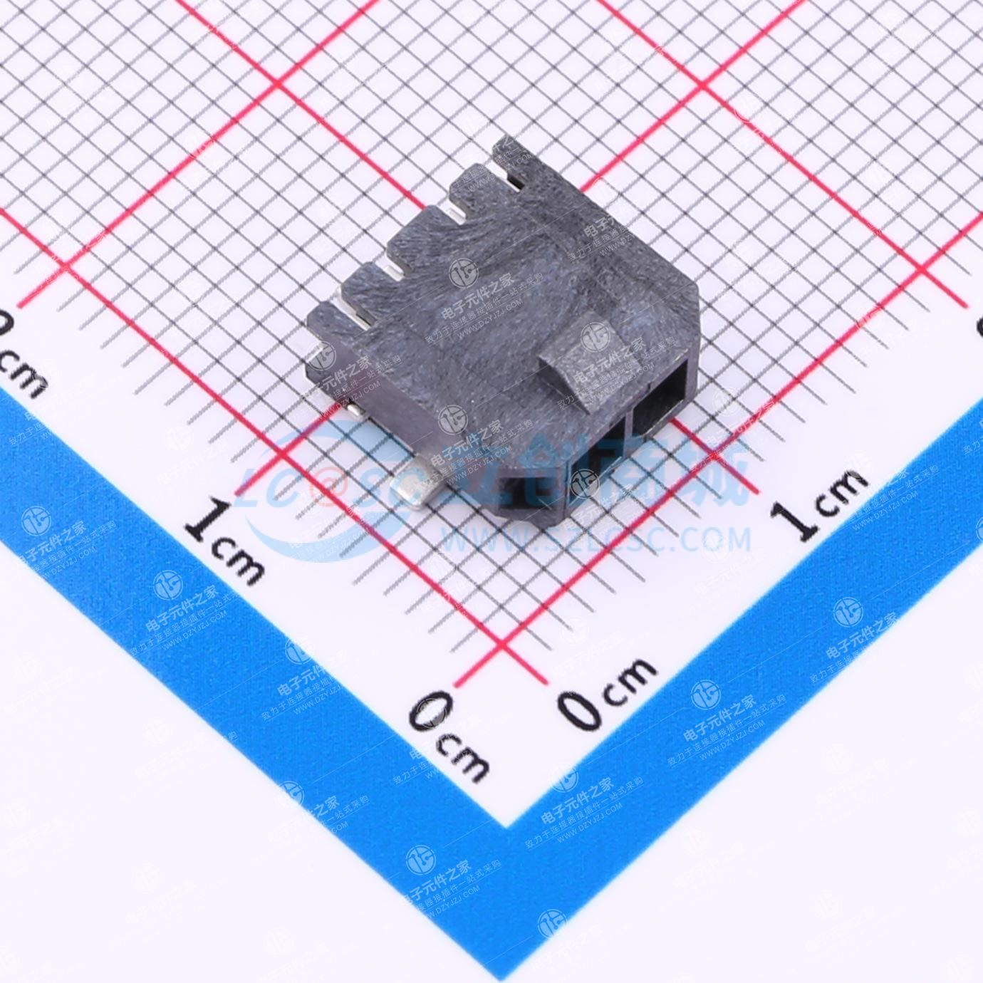 1x2P 间距:3mm 卧贴