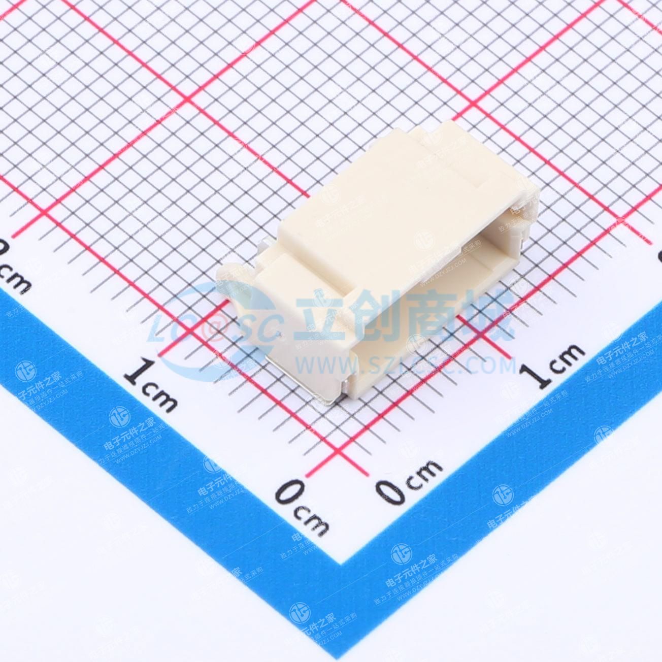 1x5P 间距:2mm 卧贴