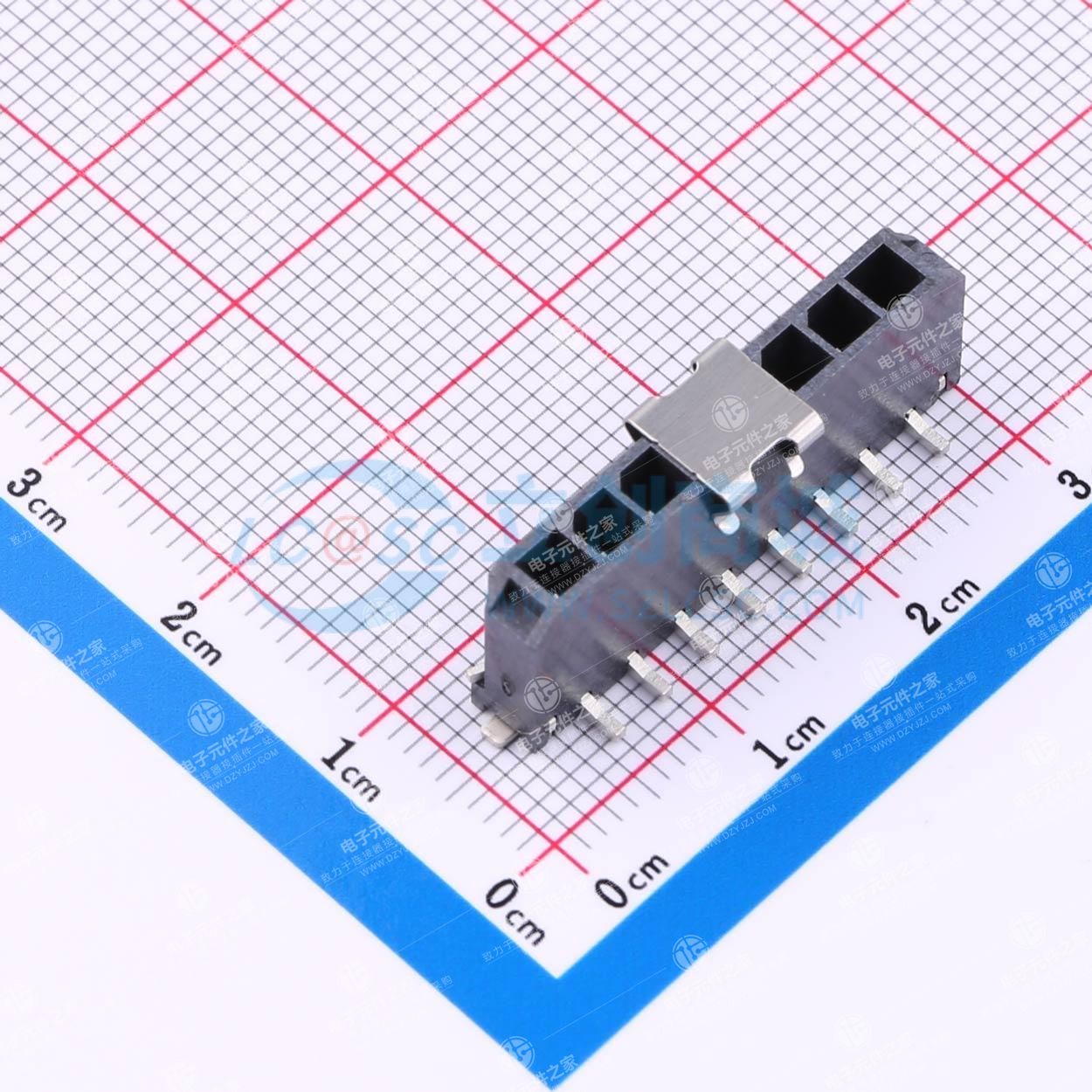 1x8P 间距:3mm 弯插