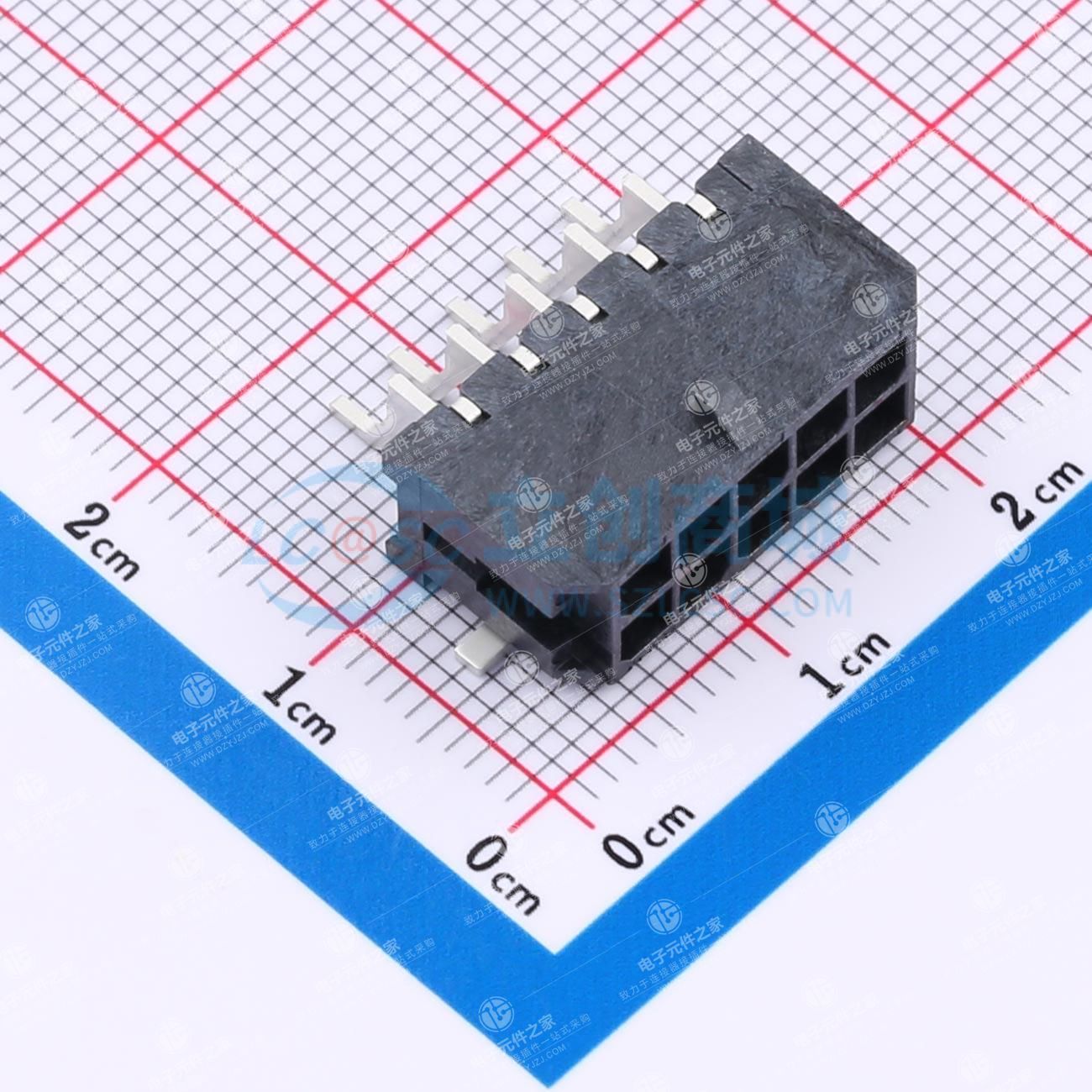 1x10P 间距:1.25mm 卧贴