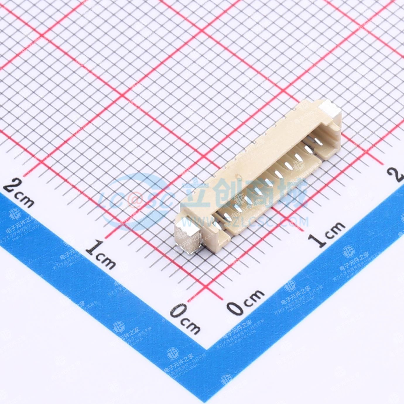 1x11P 间距:1.25mm 卧贴