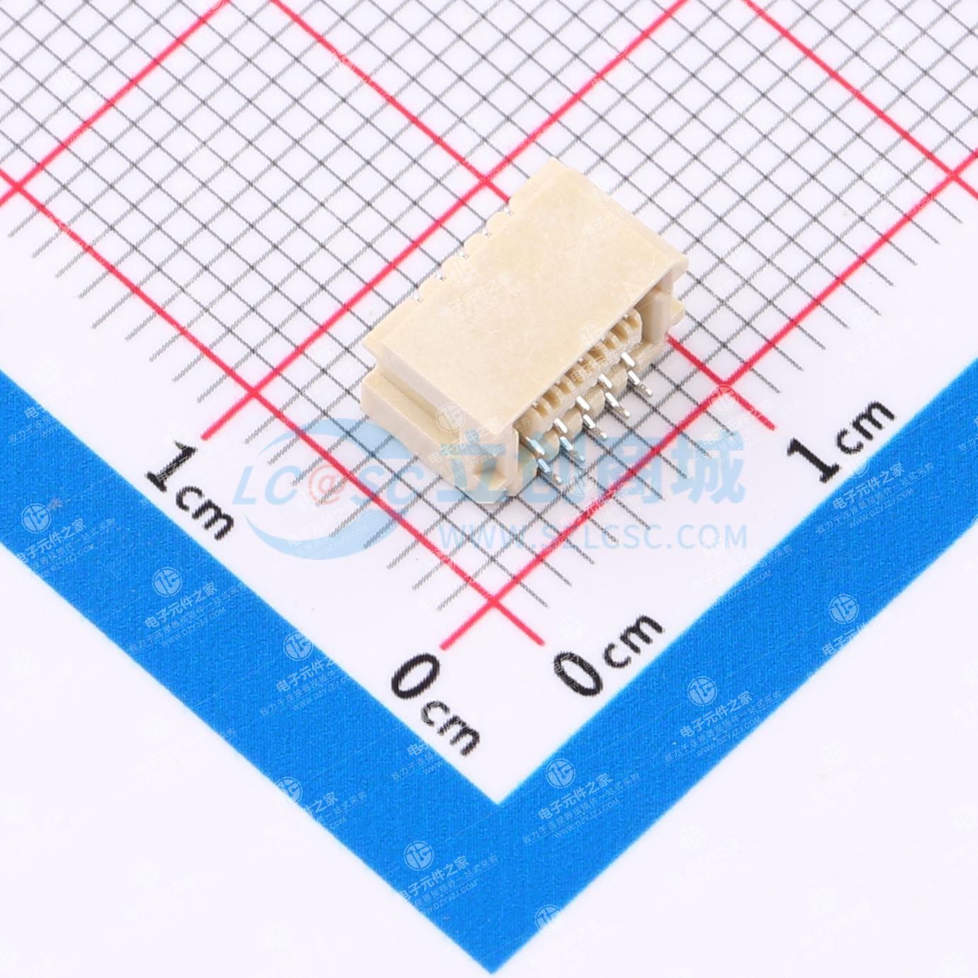 1x5P 1mm 卧贴