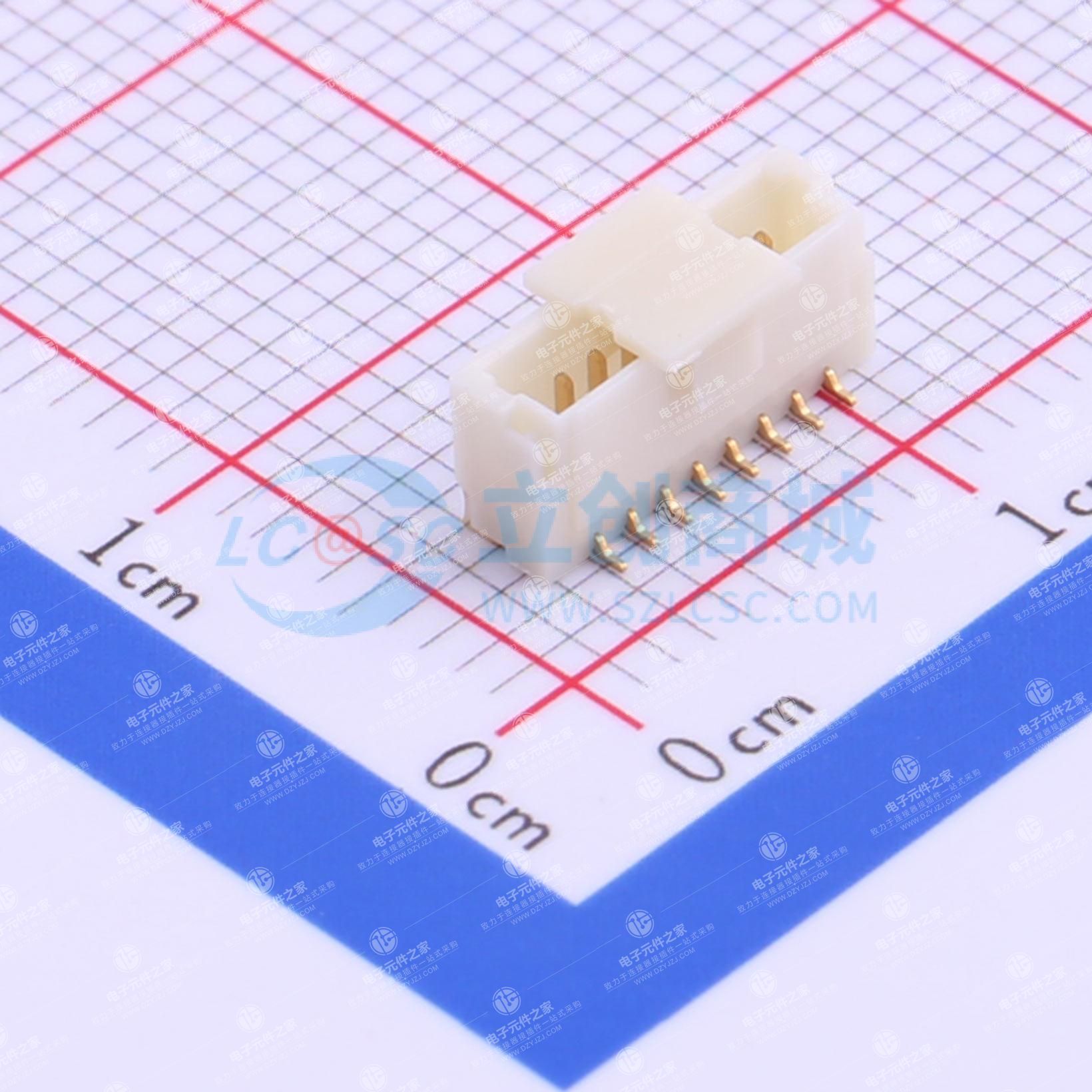 1x8P 间距:1mm 立贴