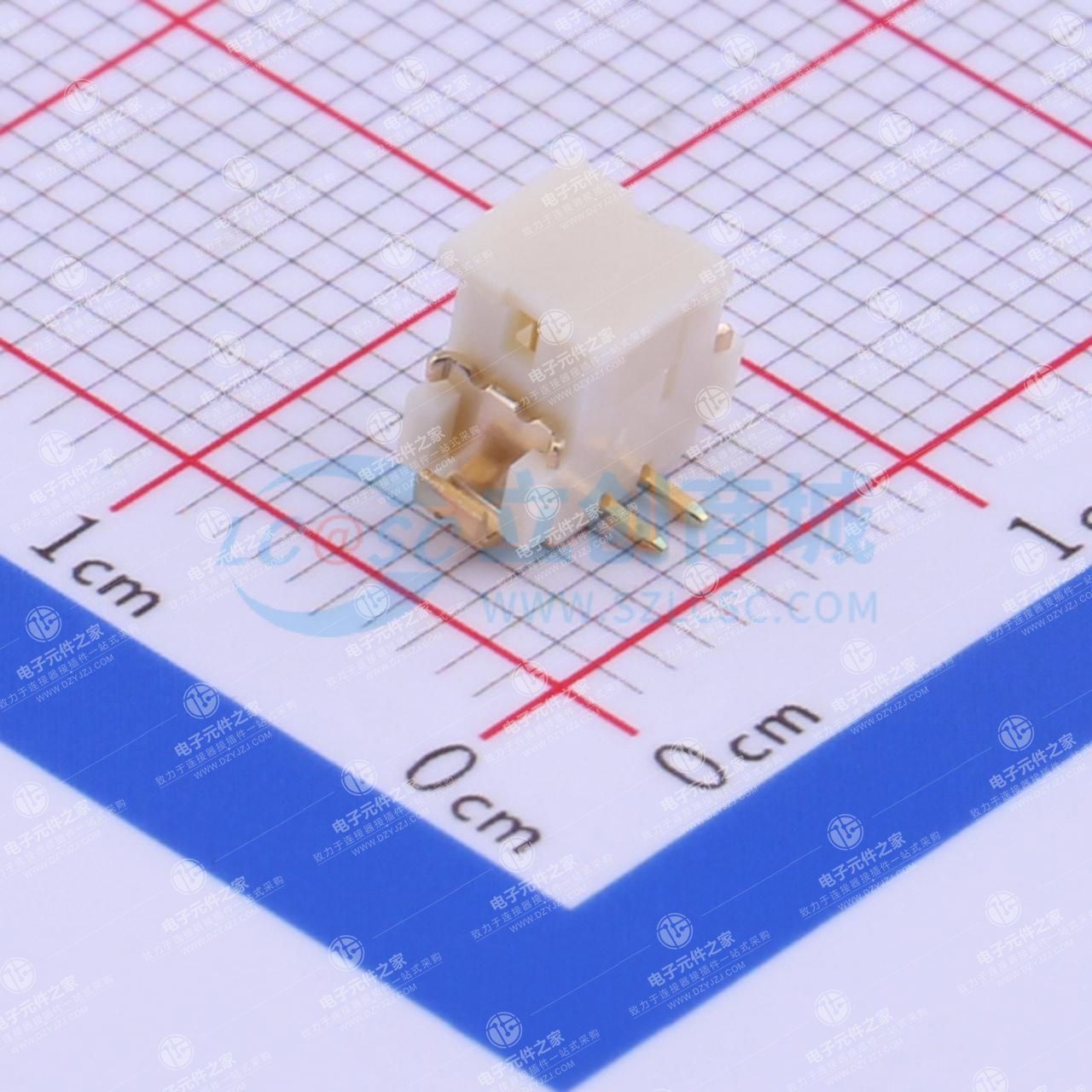1x2P 间距:1.25mm 立贴