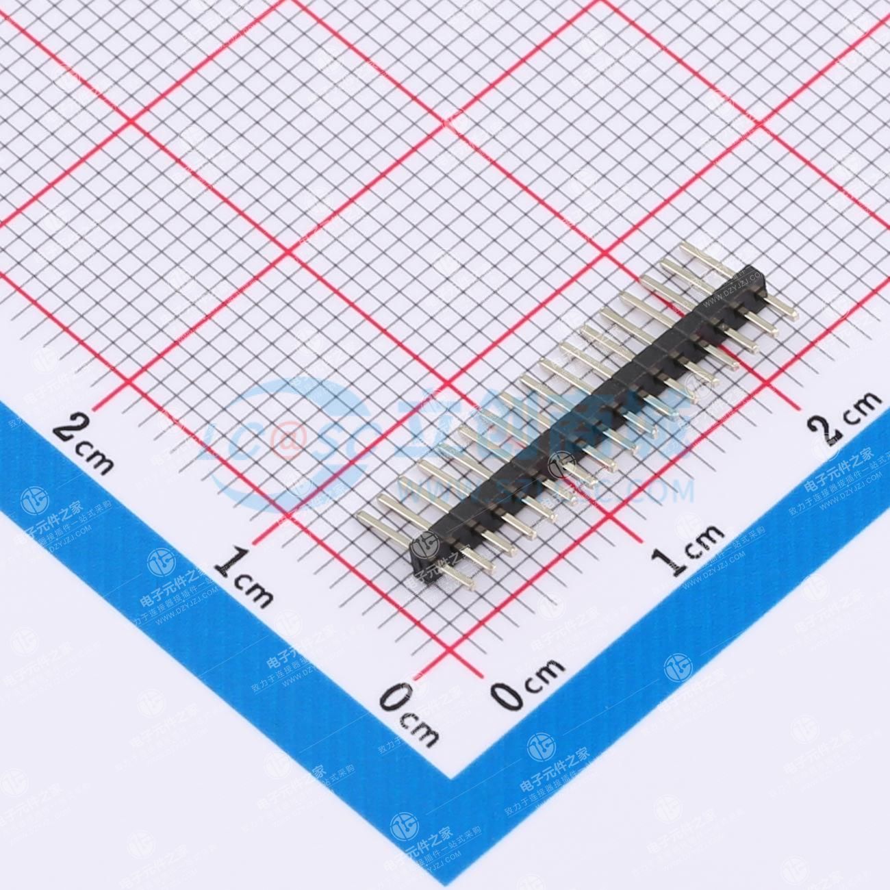 1x17P 间距:1.27mm 方针 直插