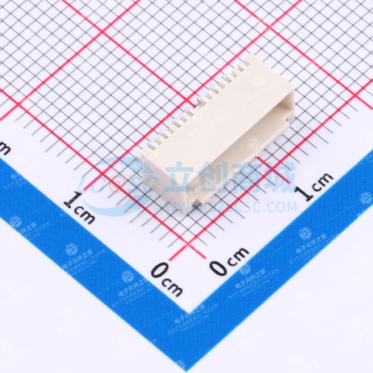 1x8P 间距:1.5mm 卧贴