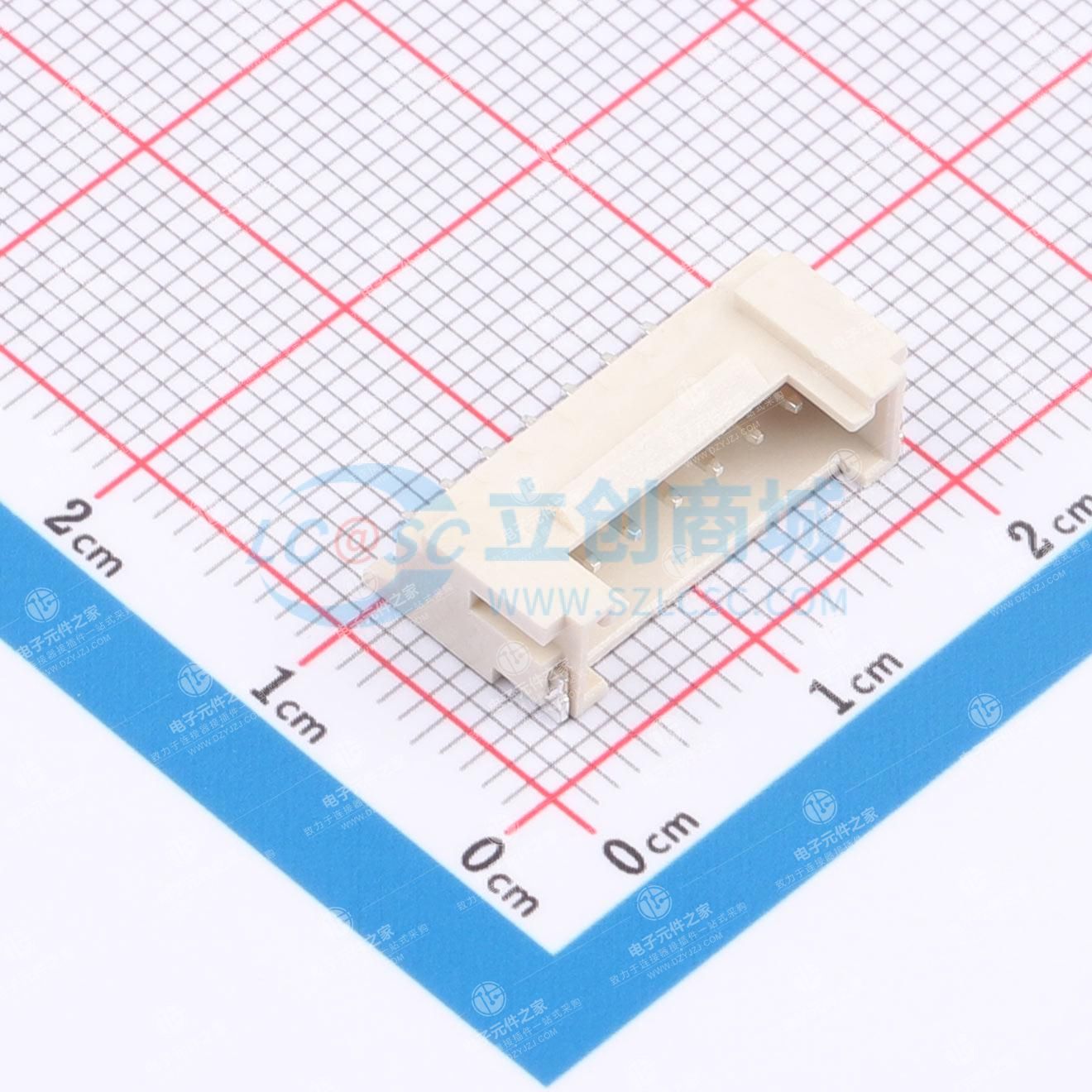 1x7P 2mm 卧贴