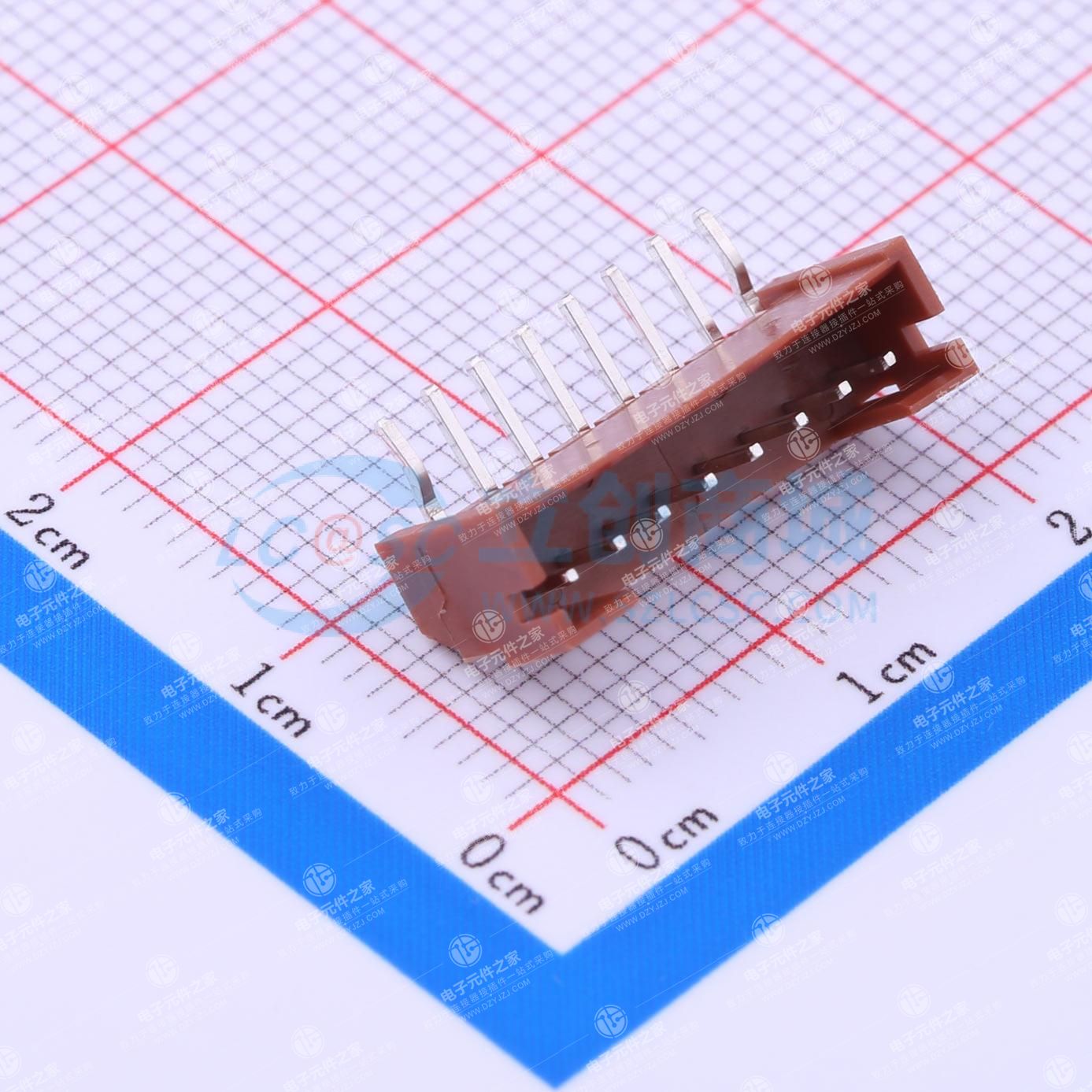 1x8P 间距:2mm 弯插