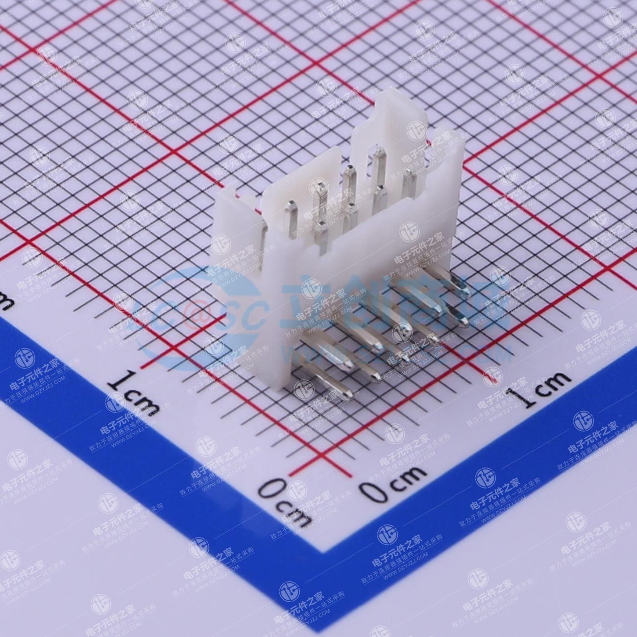 2x5P 间距:2mm 弯插