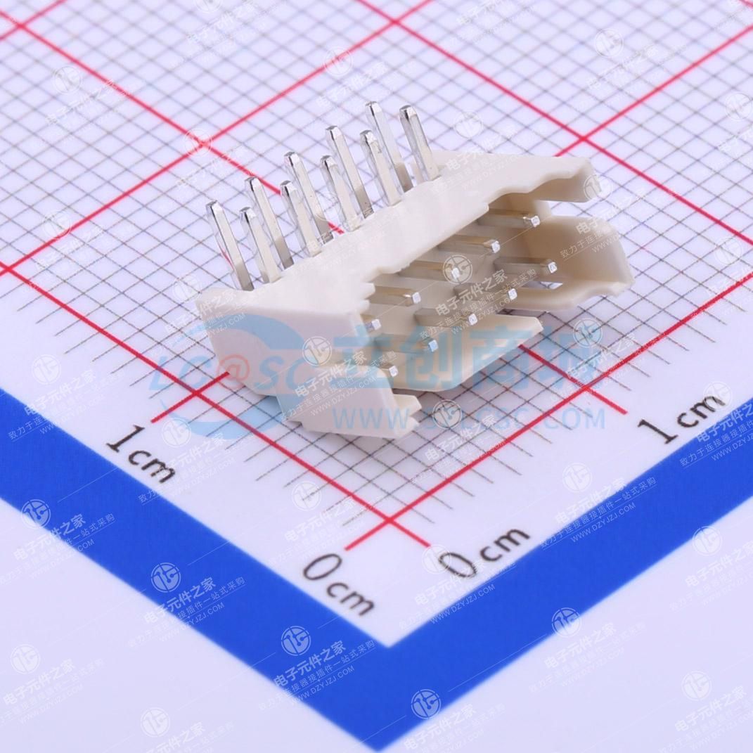 2x5P 间距:2mm 弯插