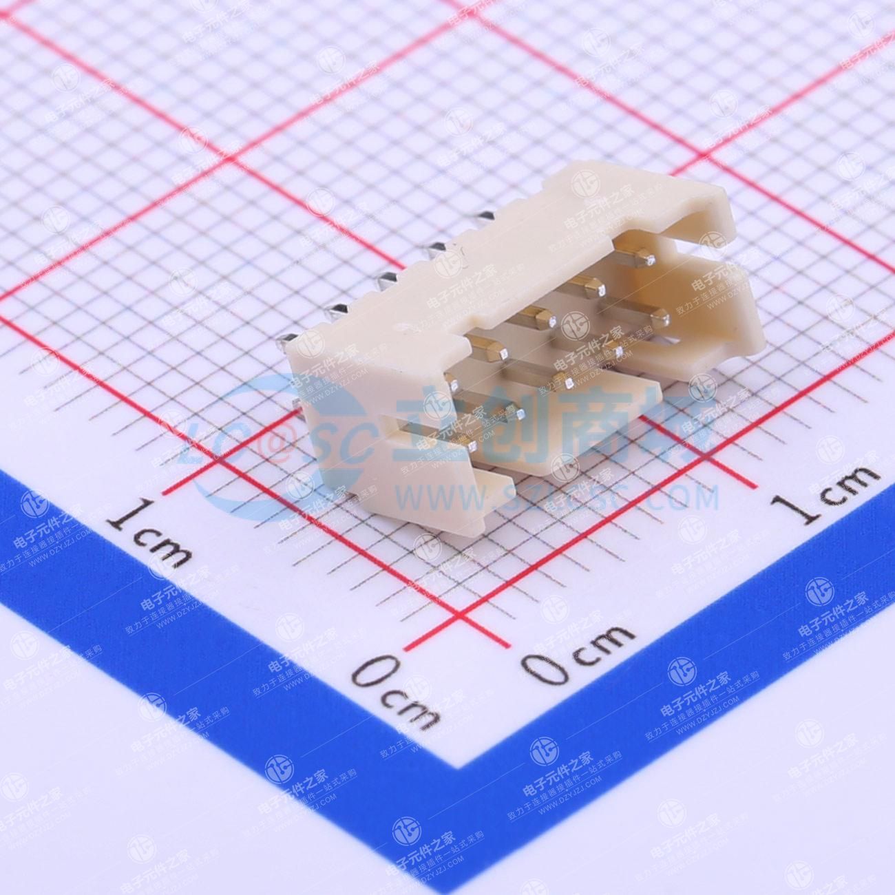 2x5P 间距:2mm 直插