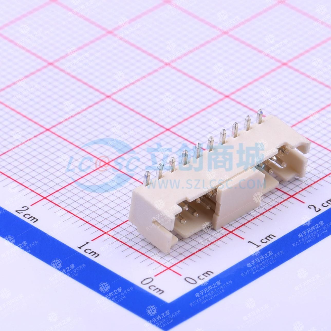 2x10P 间距:2mm 立贴