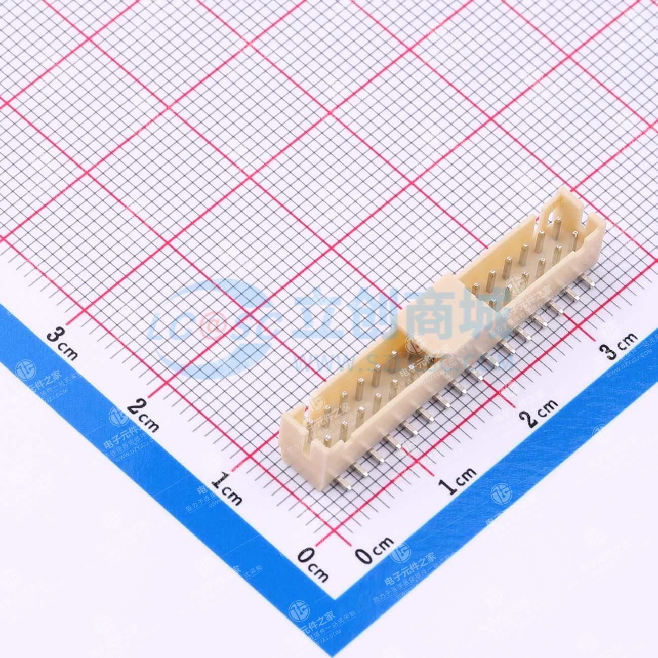 2x16P 间距:2mm 立贴
