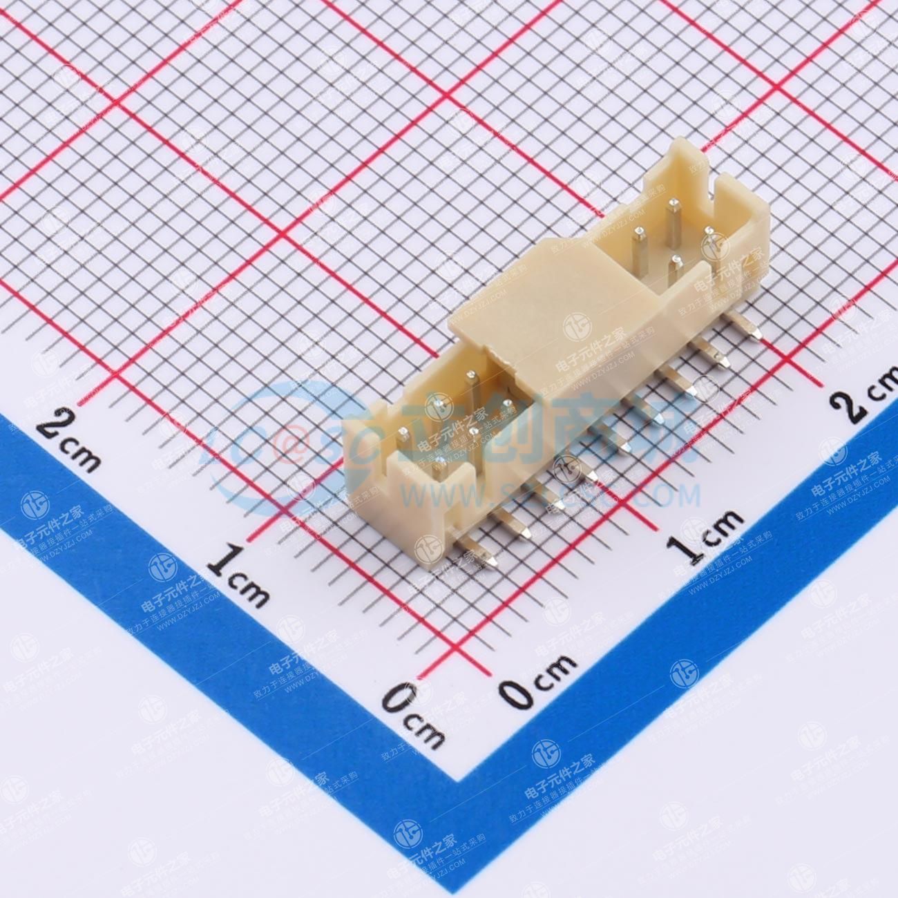 2x9P 间距:2mm 立贴