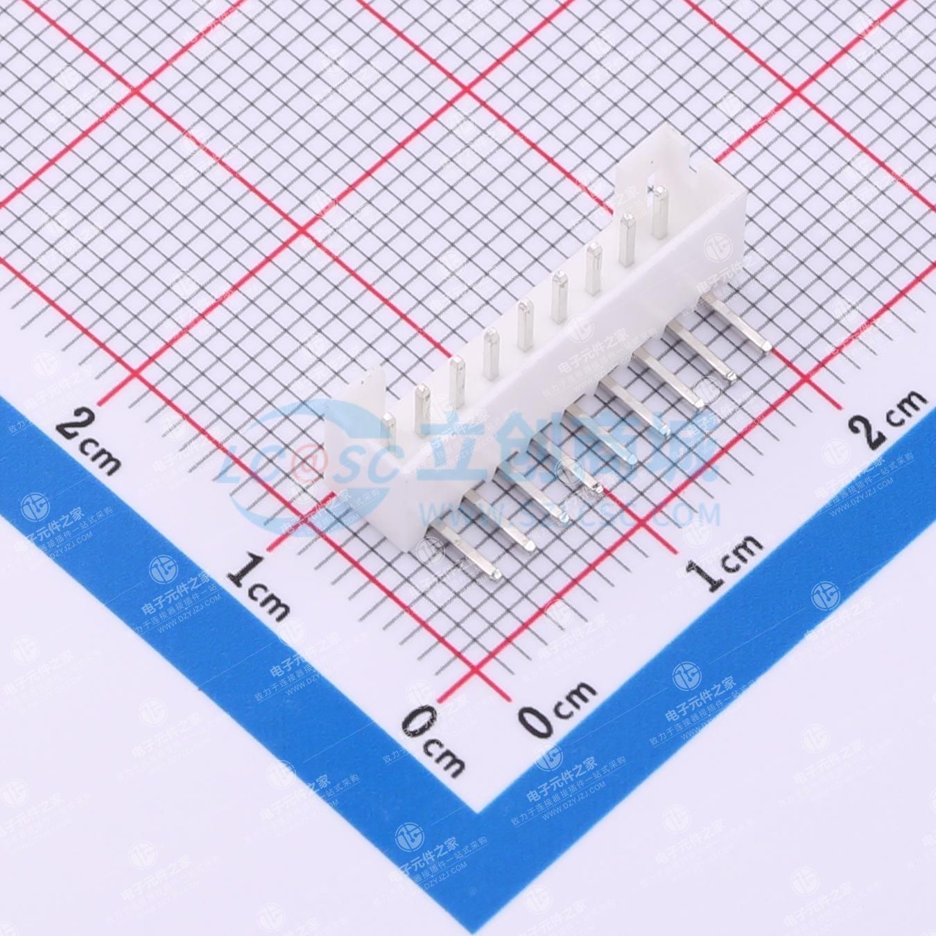 插针结构:1x9P 间距:2mm 安装方式:弯插 参考系列:PH