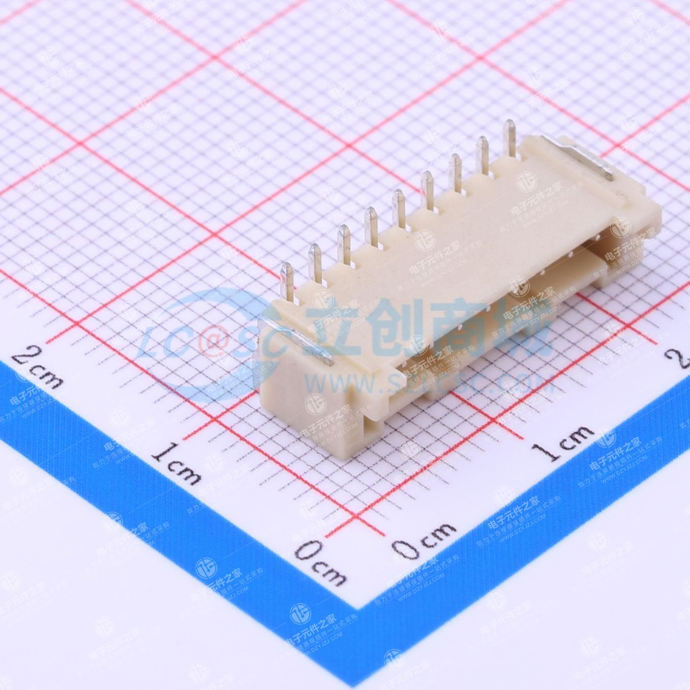 1x9P 间距:2mm 立贴