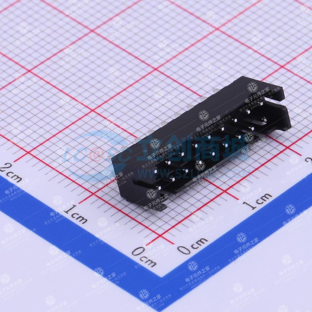 黑色 2x9P 间距:2mm 直插