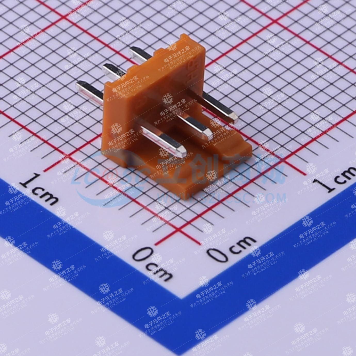 土黃 1x3P 间距:2.5mm 直插