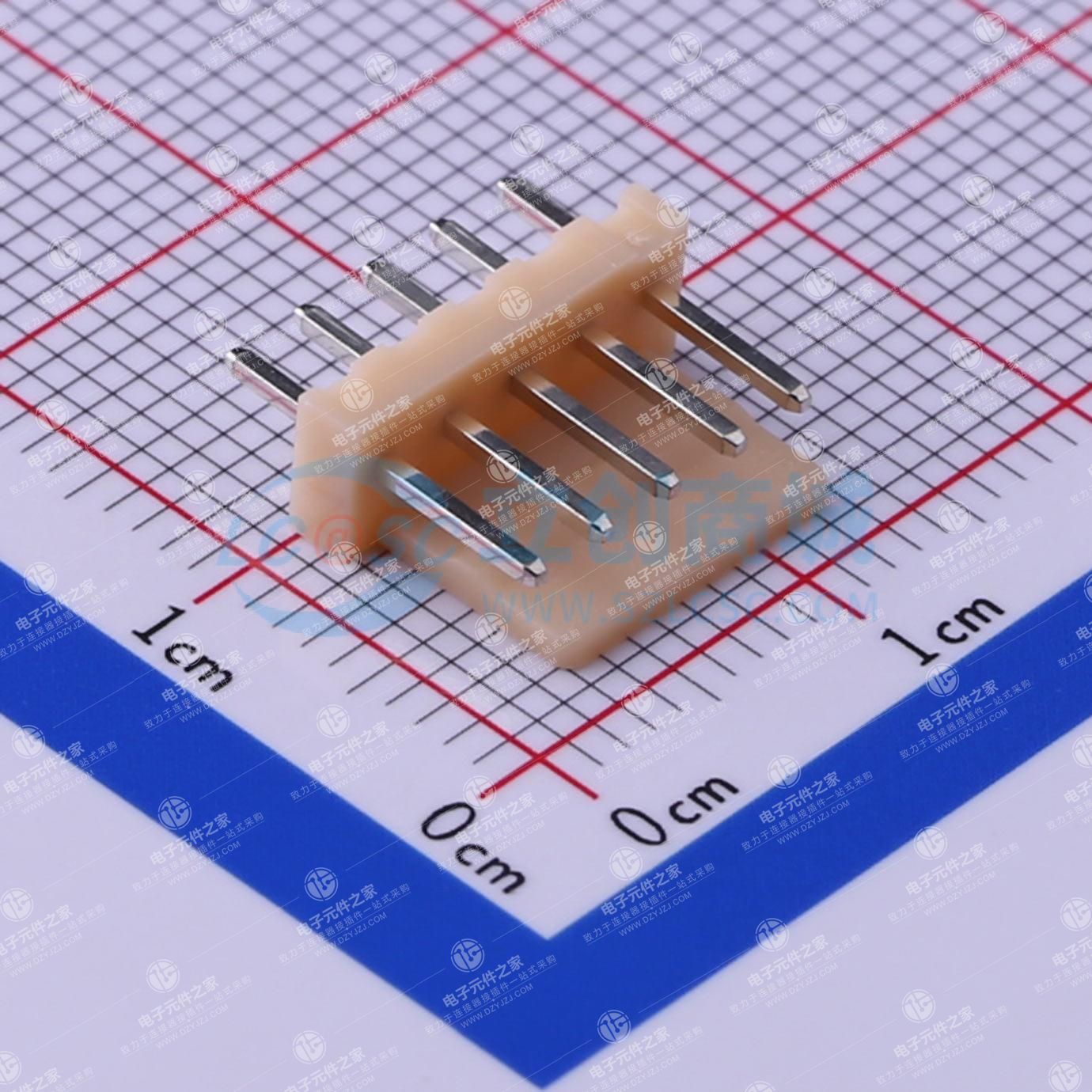 土黃 1x5P 间距:2.5mm 直插