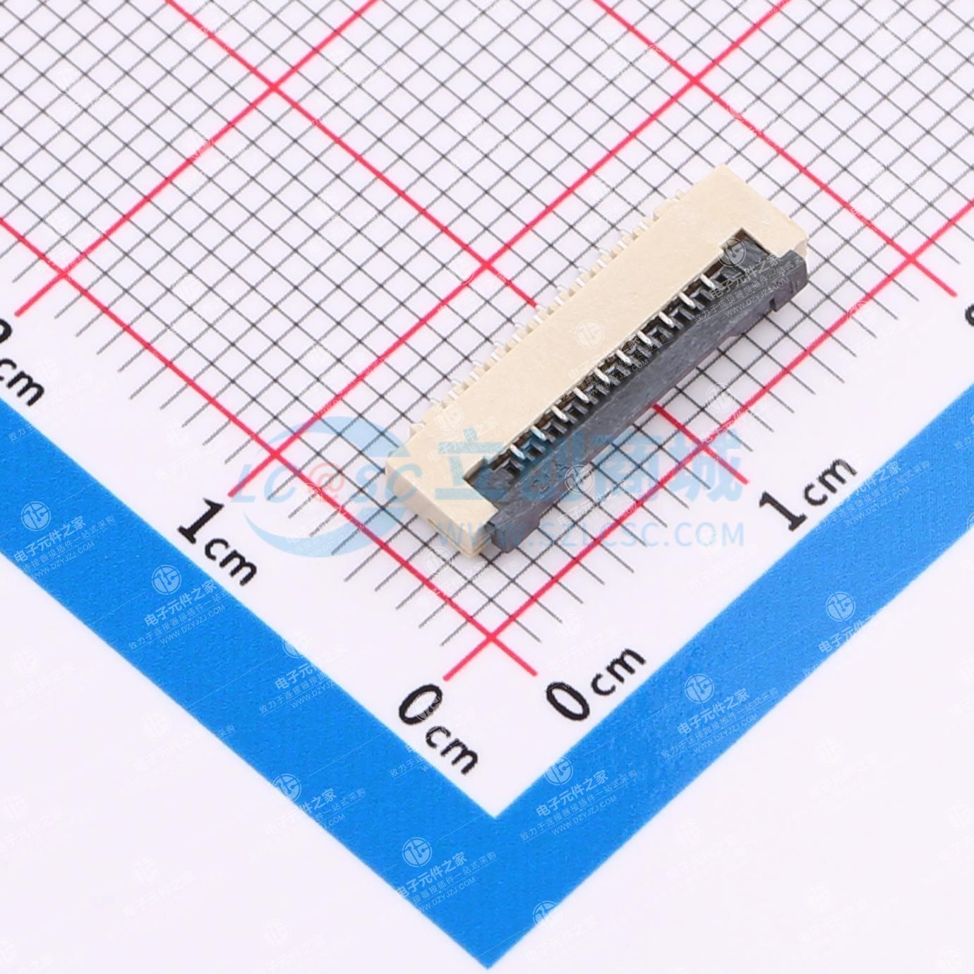 翻盖式 下接 P数:10P 间距:1mm