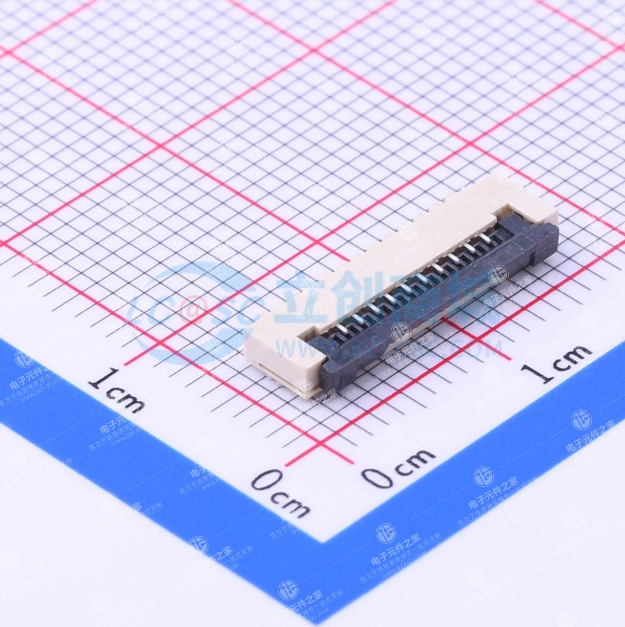翻盖式 下接 P数:10P 间距:1mm