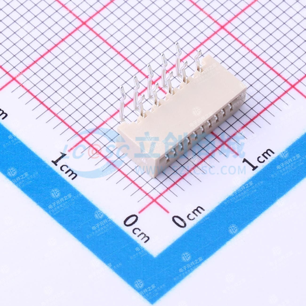 无锁 上接 P数:10P 间距:1mm