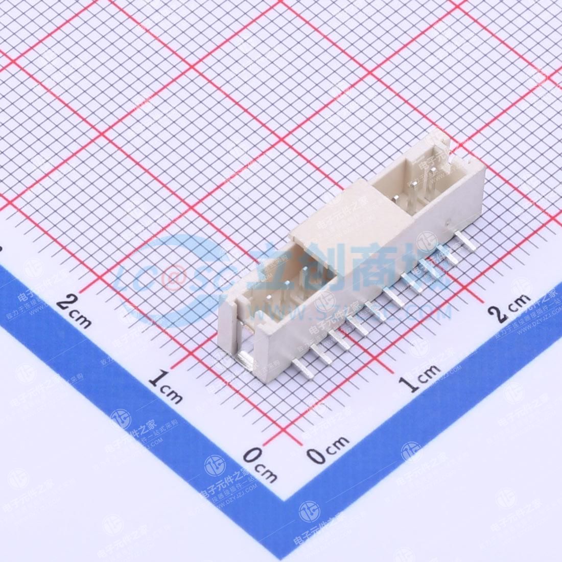 1x10P 间距:2mm 立贴 系列:PH