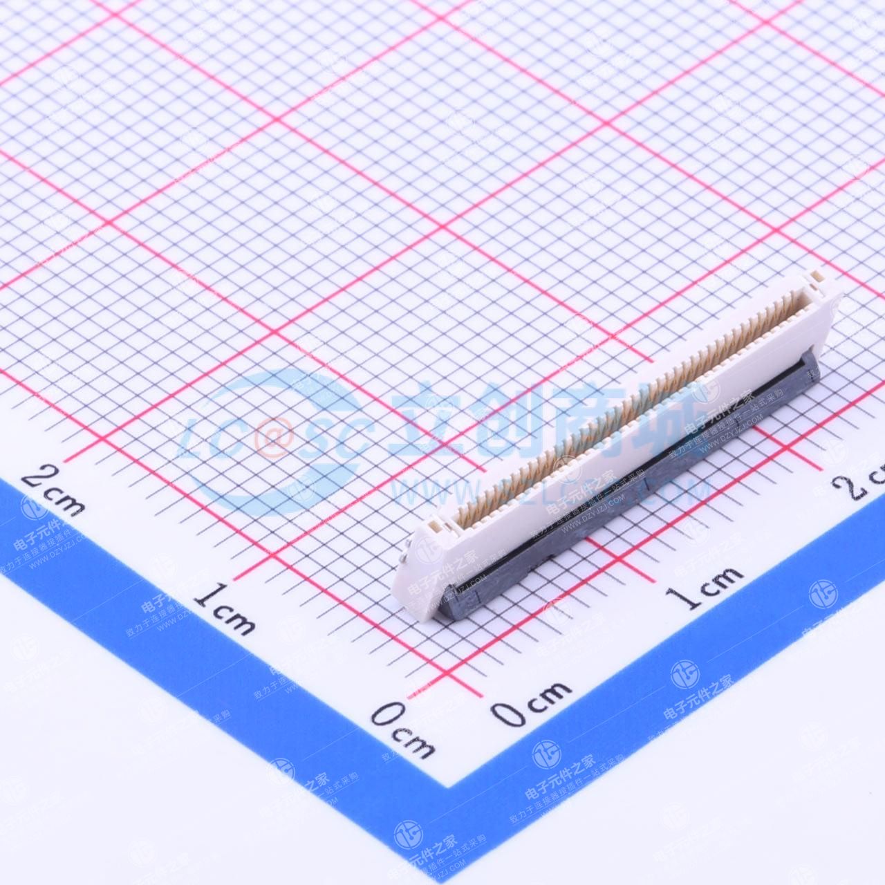 翻盖式 双侧触点/上下接 P数:40P 间距:0.5mm