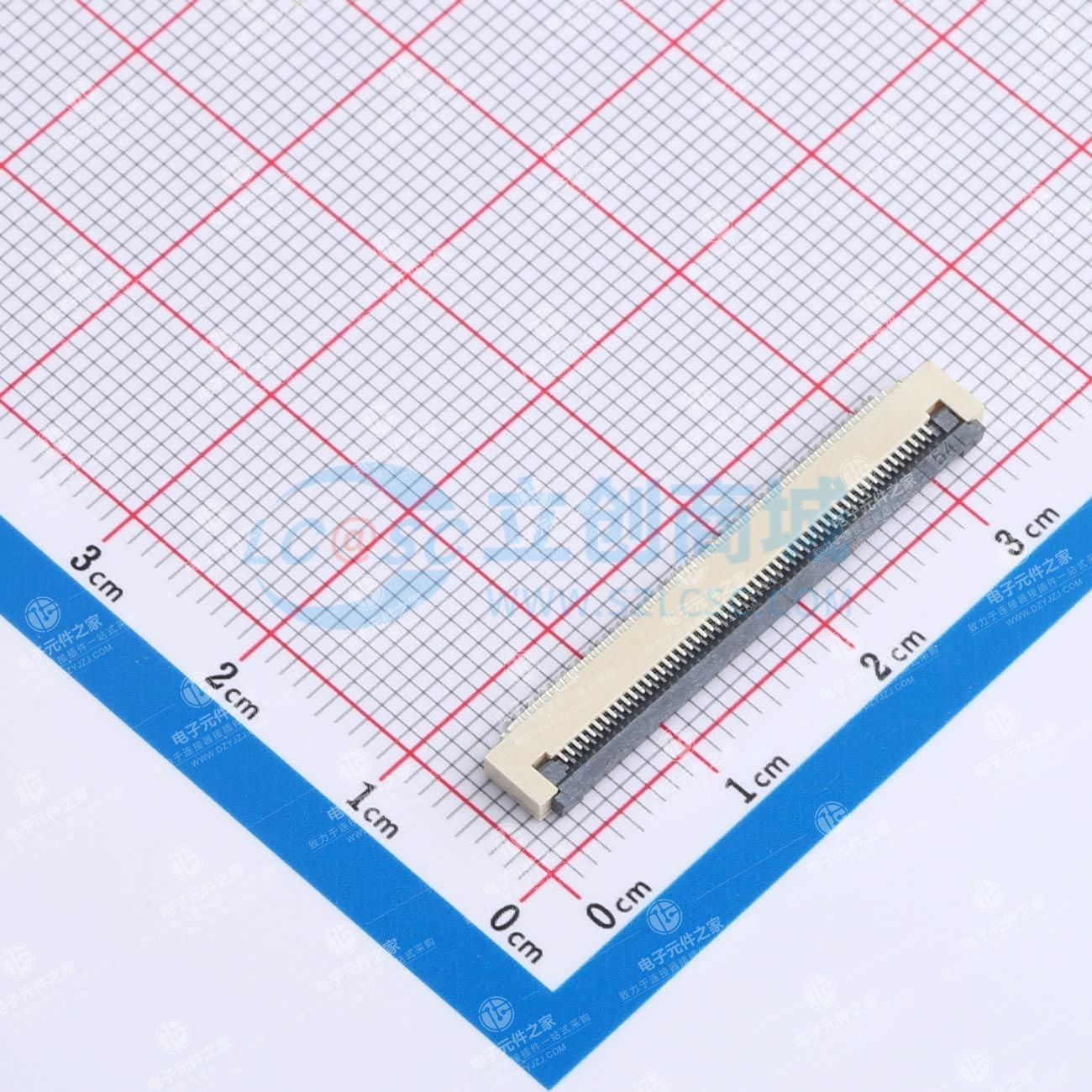 翻盖式 下接 P数:54P 间距:0.5mm