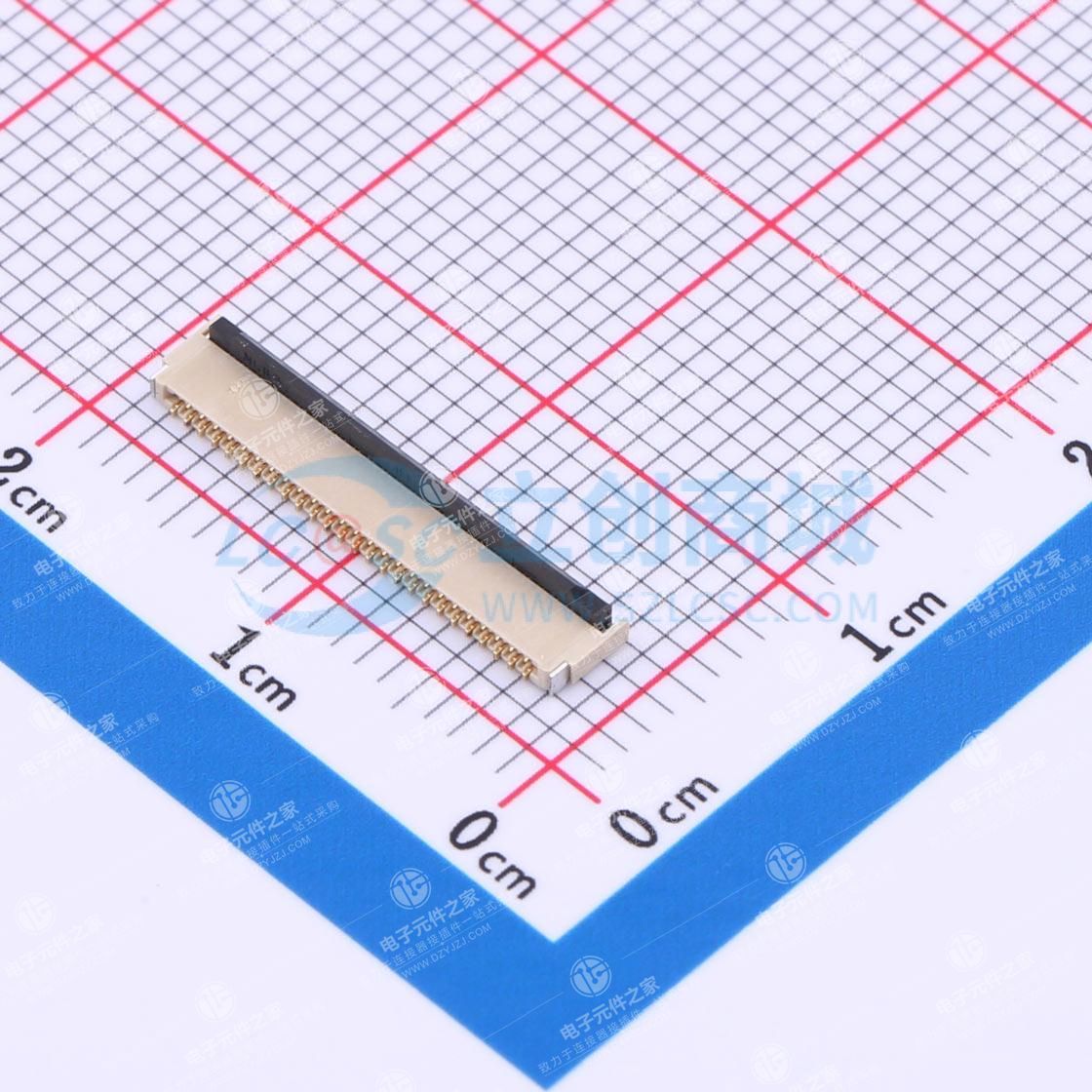 翻盖式 双侧触点/上下接 P数:51P 间距:0.3mm