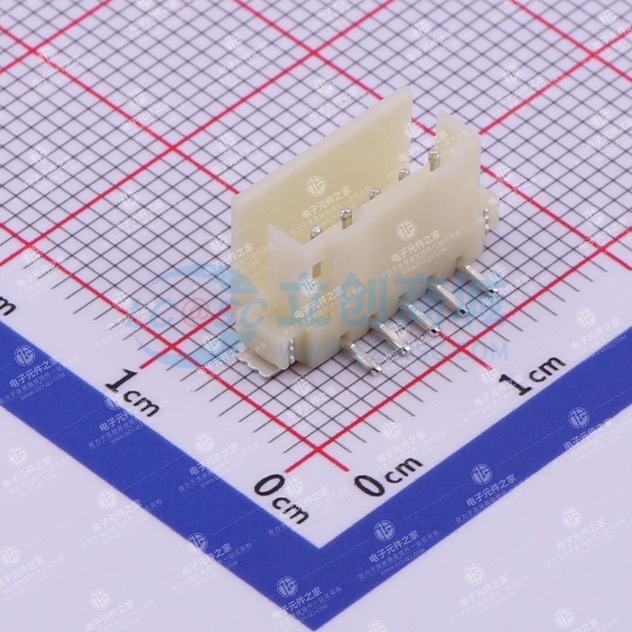 1x5P 间距:2mm 立贴 系列:PH