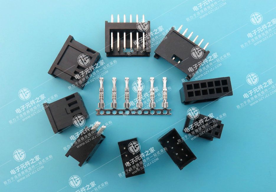 AMP2.54 DIP 2xNpin 180度 双排直针