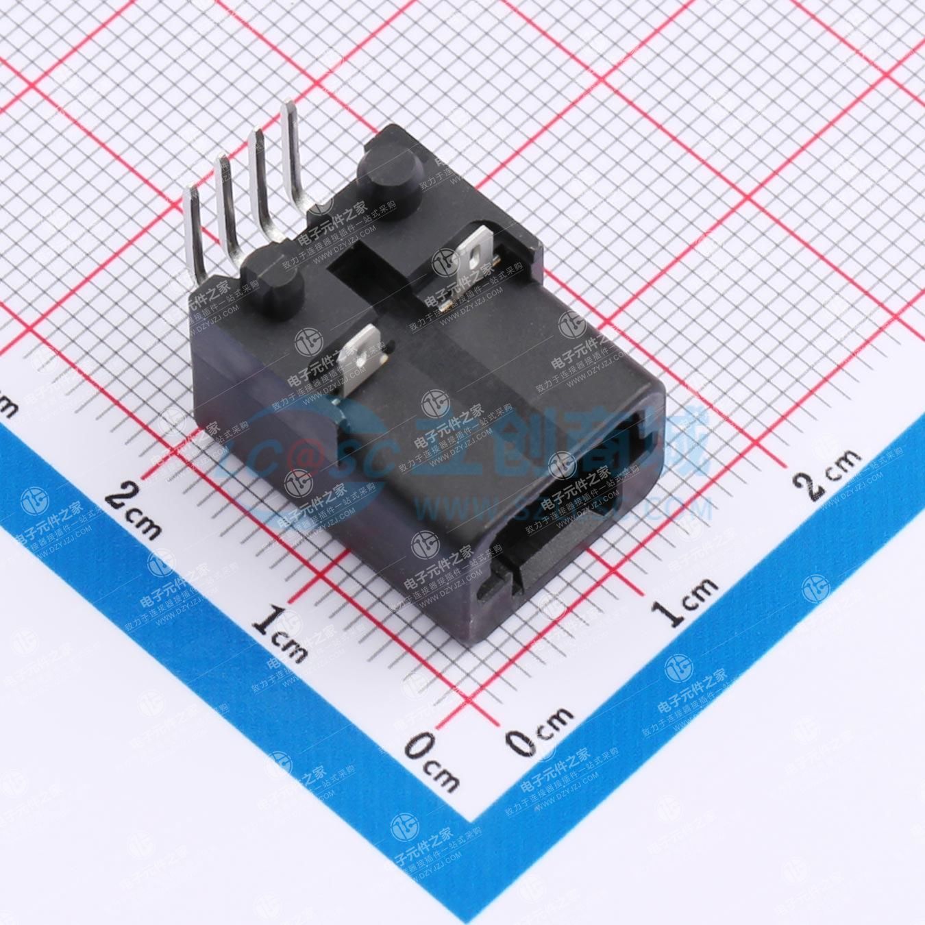 1x4P 间距:2.2mm 弯插