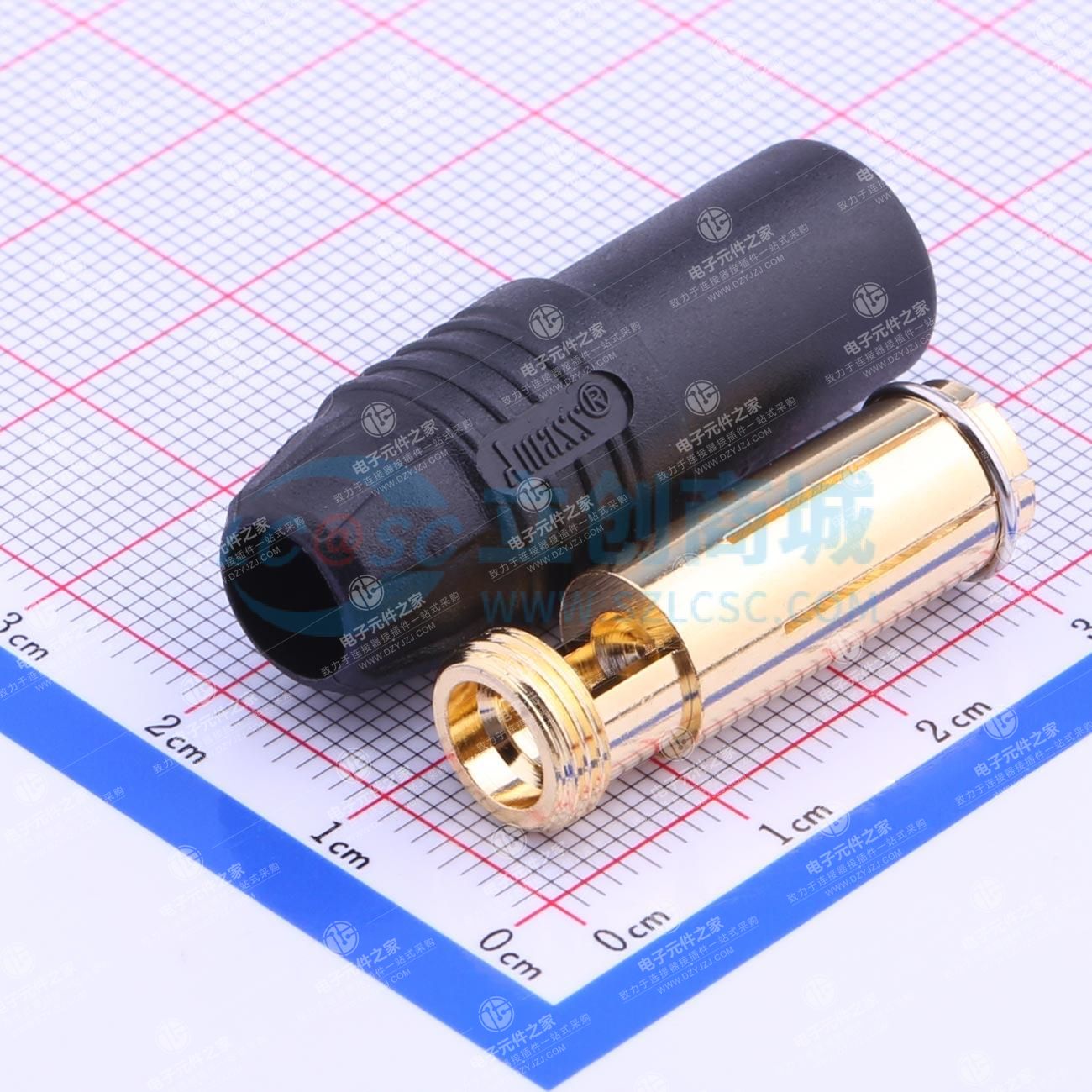 AMASS(艾迈斯)打火插头 大电流锂电池连接器母头黑色 AS150-F