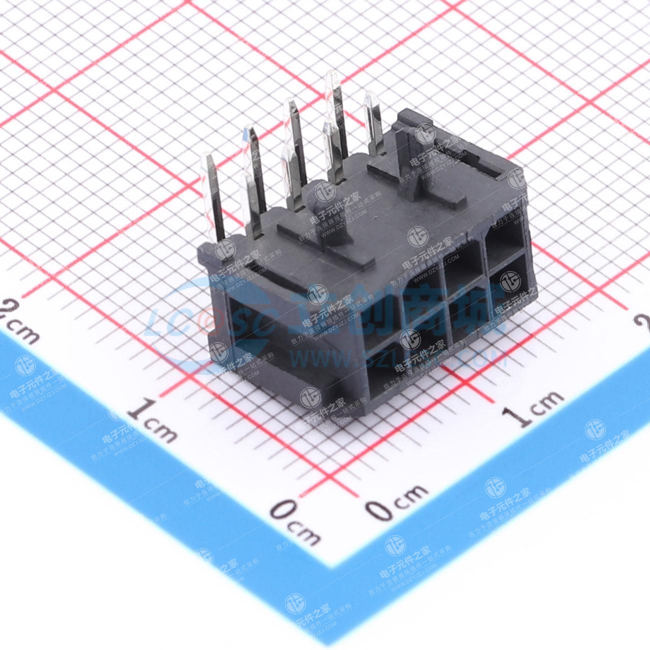 2x4P 间距:3mm 弯插
