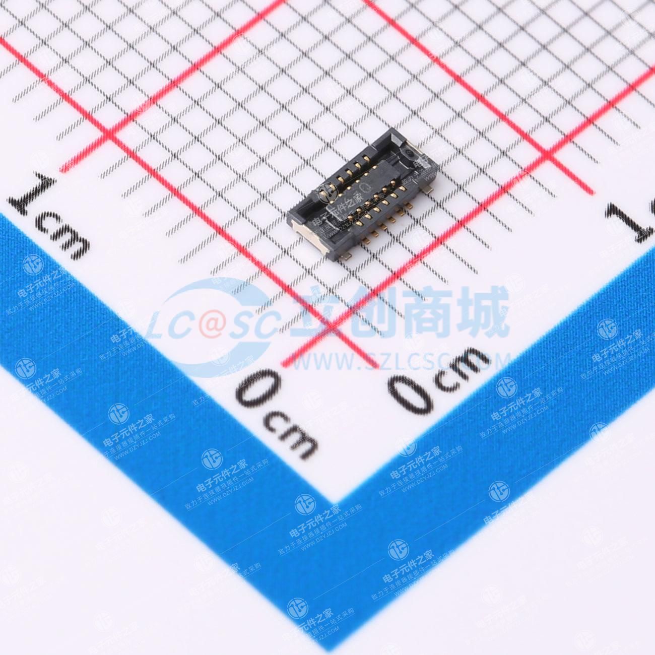 PIN:12P 间距:0.4mm 立贴
