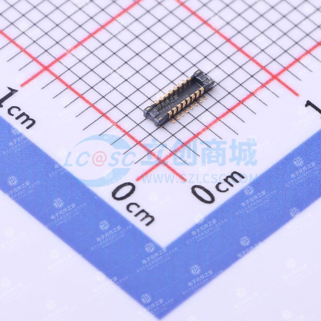 PIN:16P 间距:0.4mm 立贴