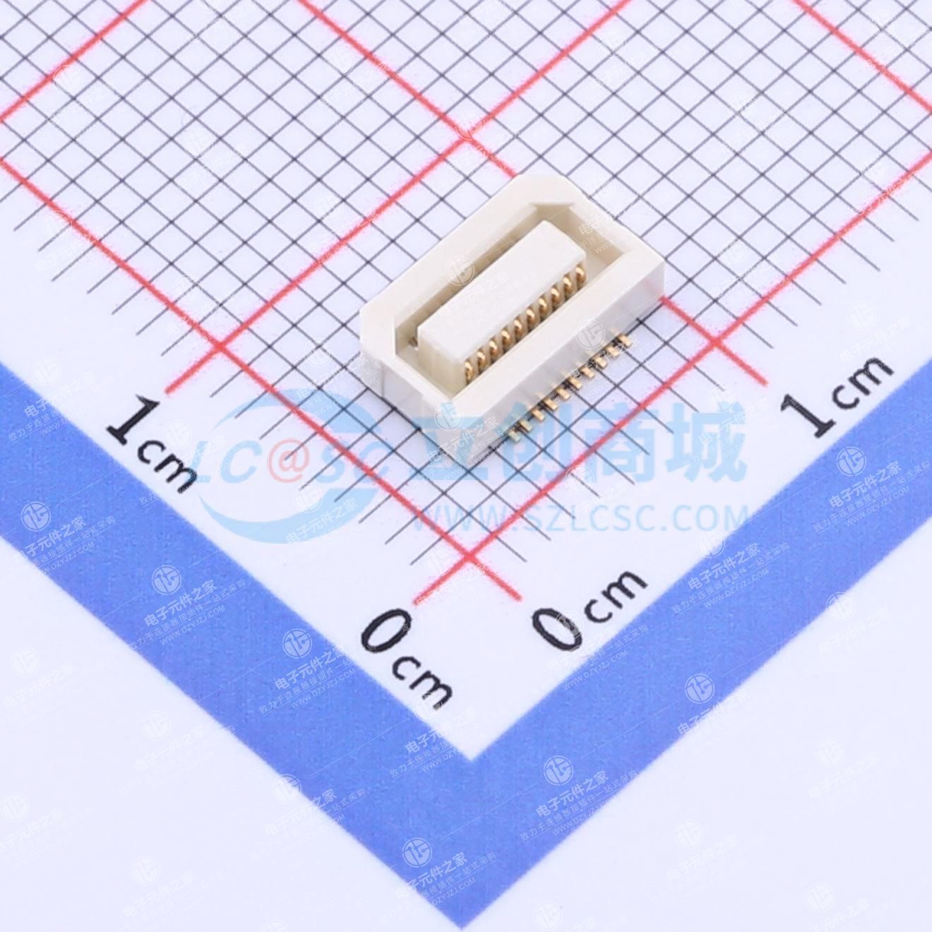 PIN:20P 间距:0.5mm 立贴