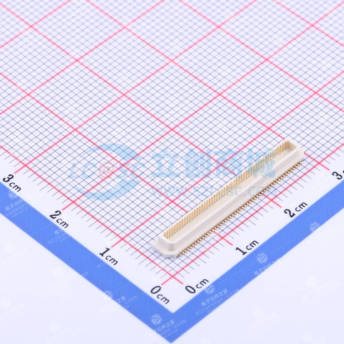PIN:100P 间距:0.5mm 立贴