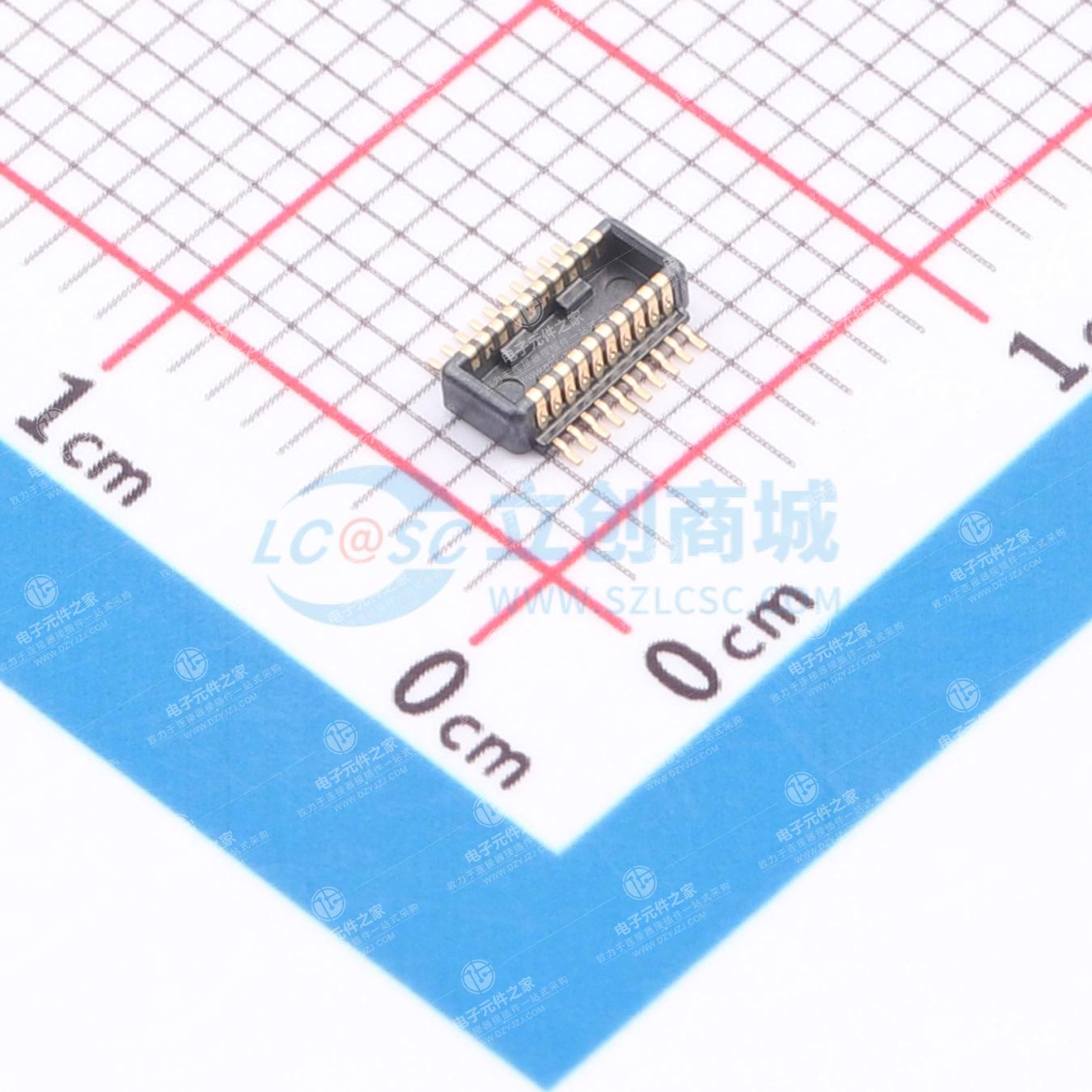 间距:0.4mm PIN:20P 公 立贴