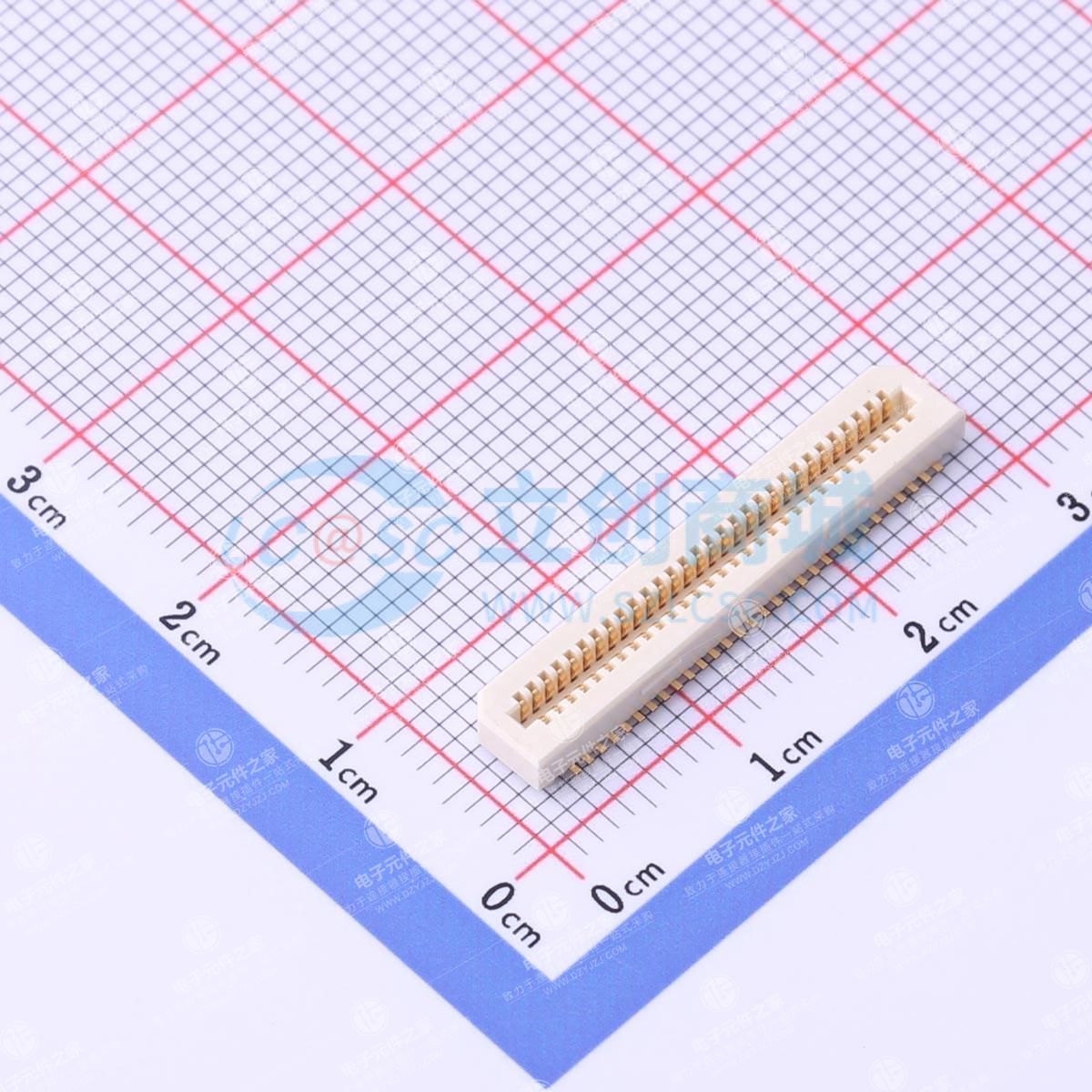 PIN:60P 间距:0.8mm 立贴